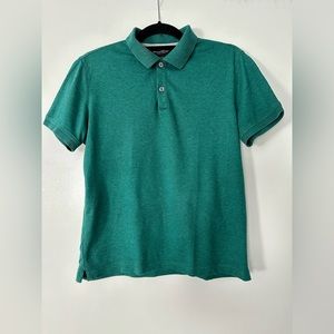 Banana Republic Men Luxury Touch Standard Fit Deep Green Polo Size S EUC